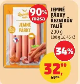 Penny Market Jemné párky řezníkův talíř nabídka