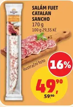 Penny Market Salám fuet catalan sancho nabídka