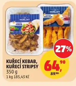 Penny Market Kuřecí kebab, kuřecí stripsy nabídka