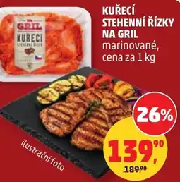 Penny Market Kuřecí stehenní řízky na gril nabídka