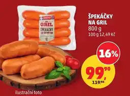 Penny Market Špekáčky na gril nabídka