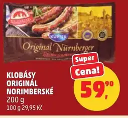 Penny Market Klobásy originál norimberské nabídka