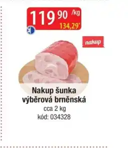 Qanto Nakup šunka výběrová brněnská nabídka