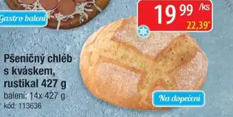 Qanto Pšeničný chléb s kváskem, rustikal nabídka