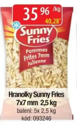 Qanto Hranolky Sunny Fries 7x7 mm nabídka
