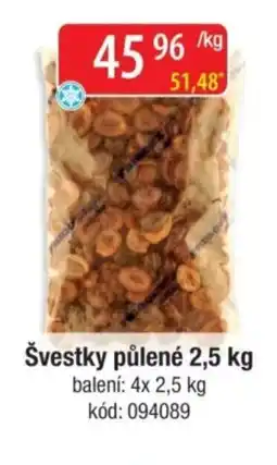 Qanto Švestky půlené nabídka