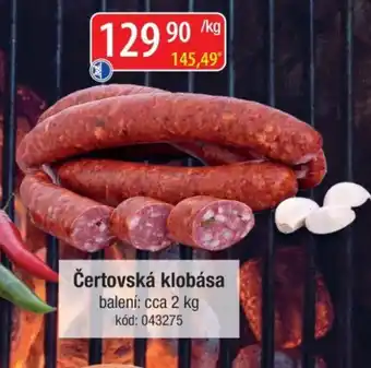 Qanto Čertovská klobása nabídka