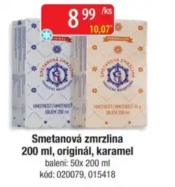 Qanto Smetanová zmrzlina nabídka