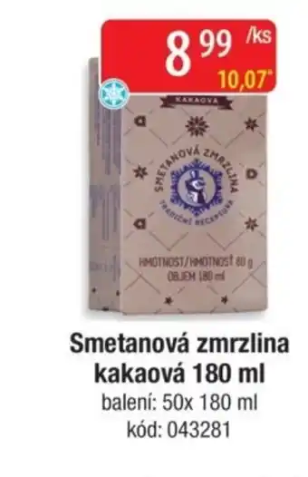 Qanto Smetanová zmrzlina kakaová nabídka