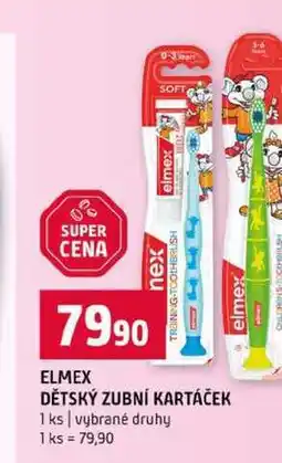 Terno ELMEX DĚTSKÝ ZUBNÍ KARTÁČEK 1 ks vybrané druhy nabídka