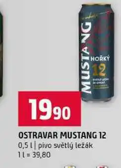 Terno OSTRAVAR MUSTANG 12 0,5l pivo světlý ležák nabídka