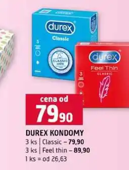 Terno DUREX KONDOMY 3 ks Classic 3 ks Feel thin nabídka