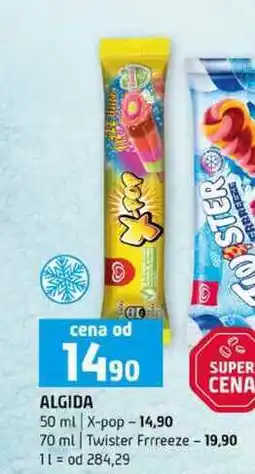 Terno ALGIDA 50 ml X-pop 70 ml Twister Frrreeze nabídka