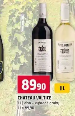 Terno CHATEAU VALTICE 1l vino vybrané druhy nabídka