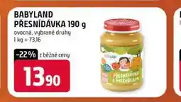 Terno BABYLAND PŘESNÍDÁVKA 190 g ovocná, vybrané druhy nabídka