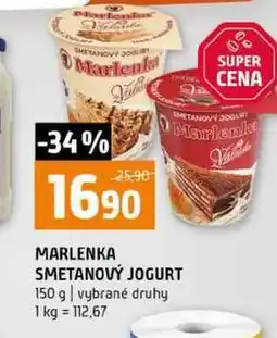 Terno MARLENKA SMETANOVÝ JOGURT 150 g vybrané druhy nabídka