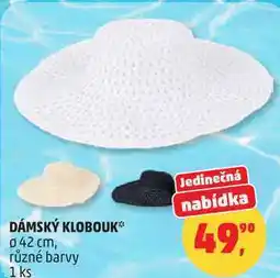 Penny Market DÁMSKÝ KLOBOUK průměr 42 cm, různé barvy, 1 ks nabídka