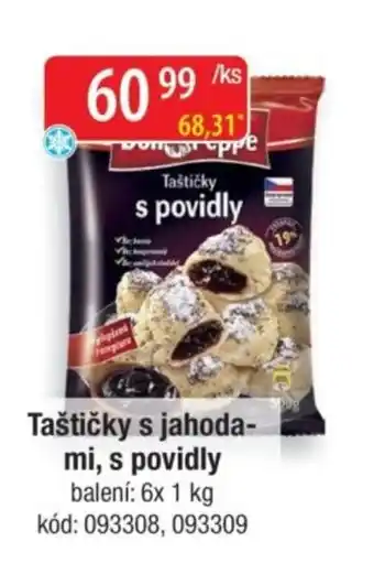Qanto Taštičky s jahoda- mi, s povidly nabídka