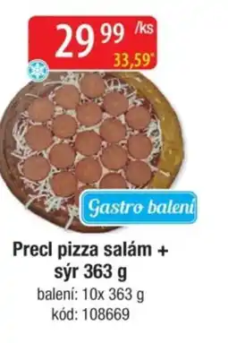 Qanto Precl pizza salám + sýr nabídka
