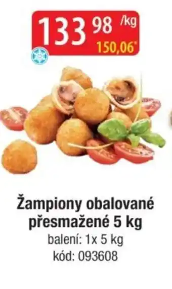 Qanto Žampiony obalované přesmažené nabídka