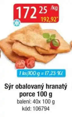 Qanto Sýr obalovaný hranatý porce nabídka