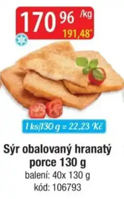 Qanto Sýr obalovaný hranatý porce nabídka