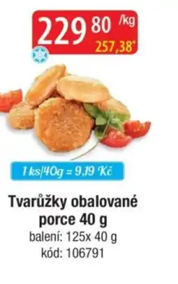 Qanto Tvarůžky obalované porce nabídka