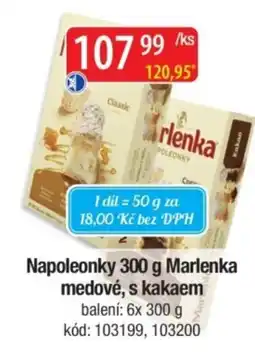 Qanto Napoleonky Marlenka medové, s kakaem nabídka