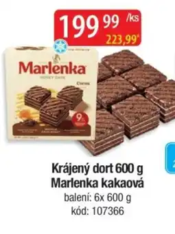 Qanto Krájený dort Marlenka kakaová nabídka