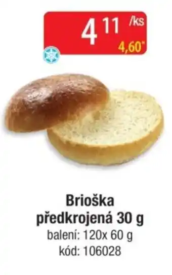 Qanto Brioška předkrojená nabídka