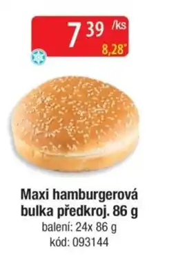 Qanto Maxi hamburgerová bulka předkroj. nabídka