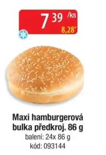 Qanto Maxi hamburgerová bulka předkroj. nabídka