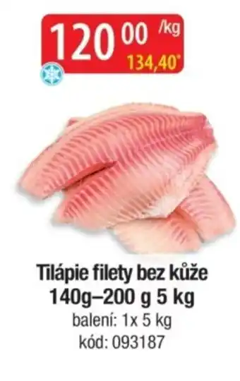 Qanto Tilápie filety bez kůže nabídka