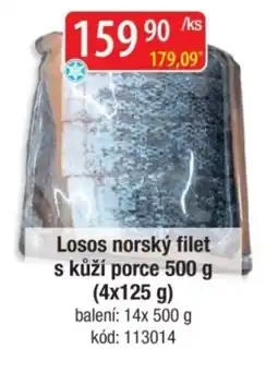 Qanto Losos norský filet s kůží porce nabídka