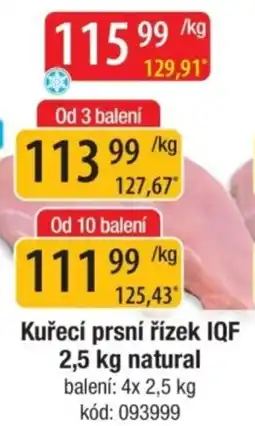 Qanto Kuřecí prsní řízek IQF nabídka