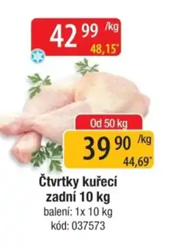 Qanto Čtvrtky kuřecí zadní nabídka