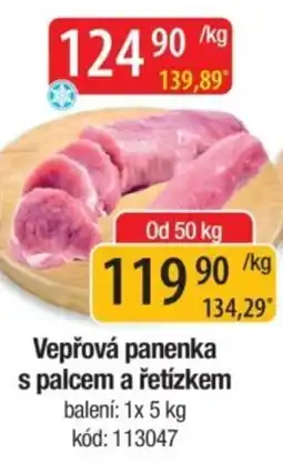 Qanto Vepřová panenka s palcem a řetízkem nabídka