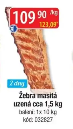 Qanto Žebra masitá uzená nabídka