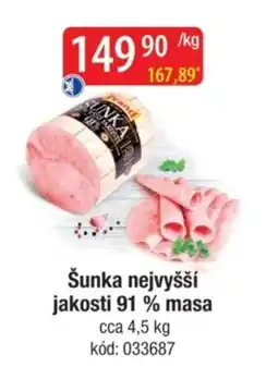 Qanto Šunka nejvyšší jakosti 91 % masa nabídka
