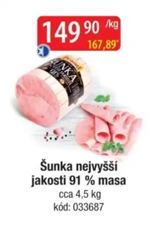 Qanto Šunka nejvyšší jakosti 91 % masa nabídka
