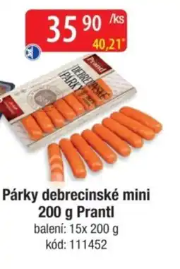 Qanto Párky debrecinské mini Prantl nabídka