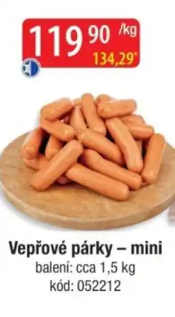 Qanto Vepřové párky - mini nabídka