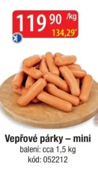 Qanto Vepřové párky - mini nabídka