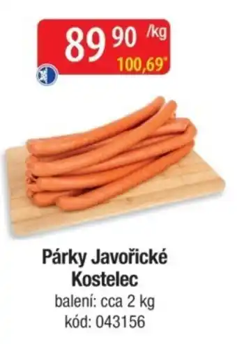 Qanto Párky Javořické Kostelec nabídka