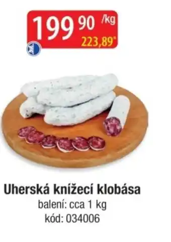 Qanto Uherská knížecí klobása nabídka