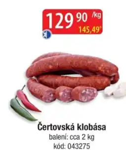 Qanto Čertovská klobása nabídka
