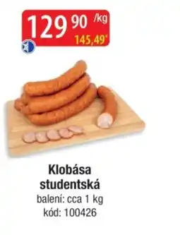 Qanto Klobása studentská nabídka