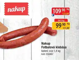 Qanto Nakup Fotbalová klobása nabídka