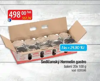 Qanto Sedlčanský Hermelín gastro nabídka