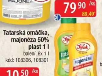 Qanto Tatarská omáčka, majonéza 50% plast nabídka